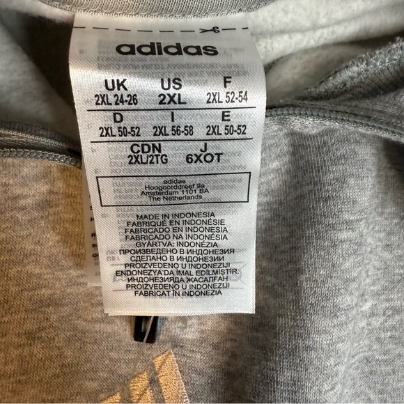 adidas Sweater Women’s 2XL Gray Essentials Comfort Elongated 1/4 Zip GD2590 - Picture 7 of 10